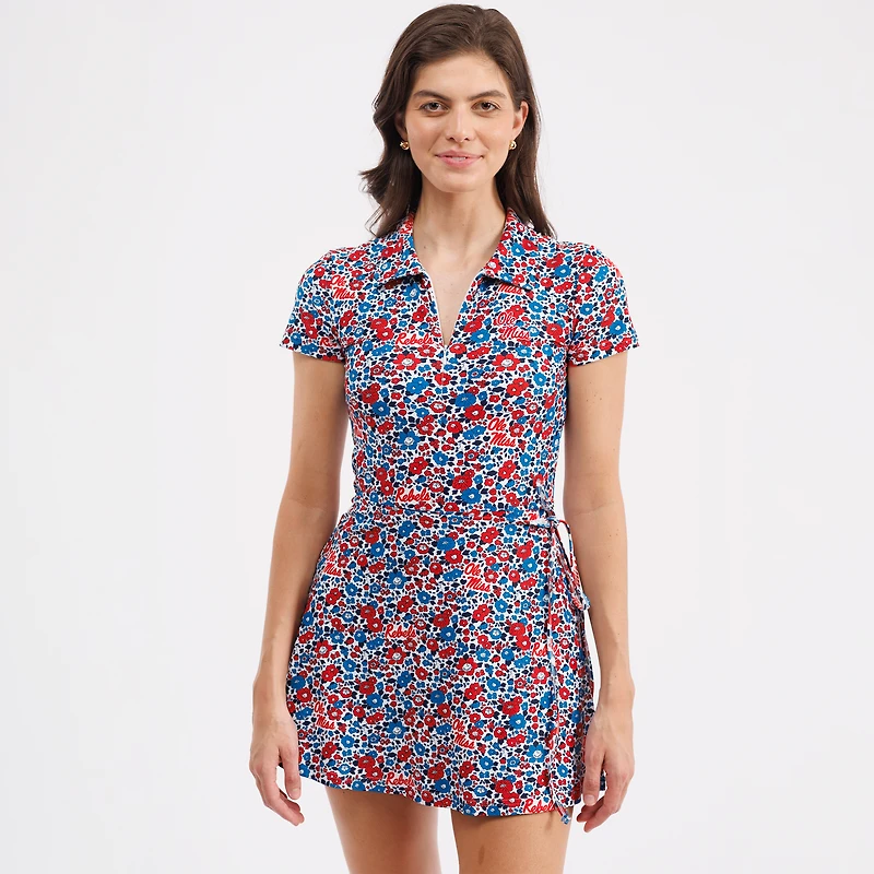 Robe portefeuille Ivy bleu poudré Ole Miss Rebels de Smith & Quinn