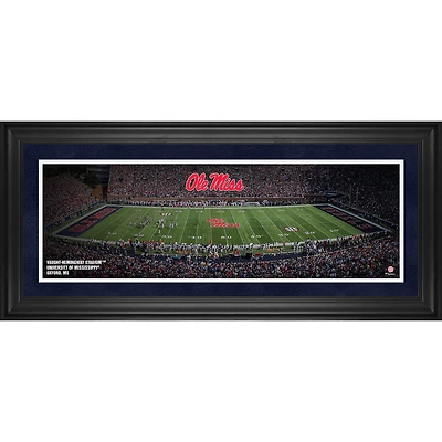  Ole Miss Rebels Framed 10" x 30" Vaught-Hemingway Stadium Panoramic Photograph  
