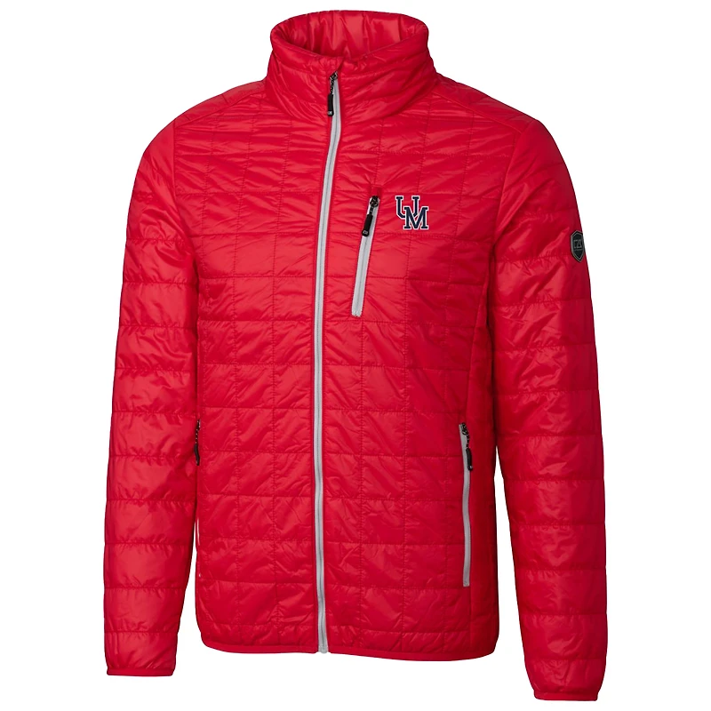 Coupeur et Buck Rouge Ole Miss Rebels Logo de l'équipe principale Rainier PrimaLoft Eco Doudoune isolée entièrement zippée