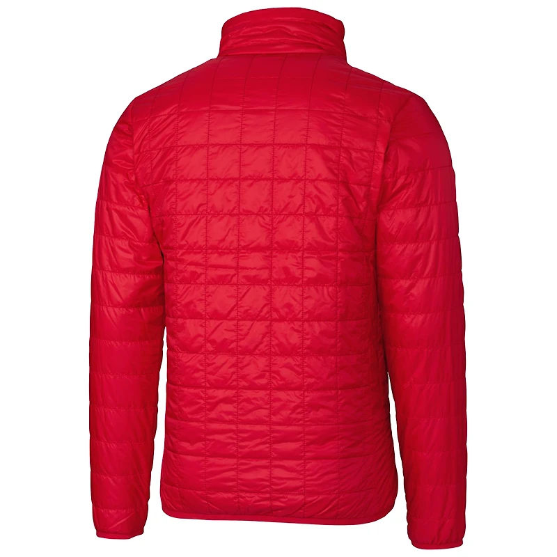 Coupeur et Buck Rouge Ole Miss Rebels Logo de l'équipe principale Rainier PrimaLoft Eco Doudoune isolée entièrement zippée