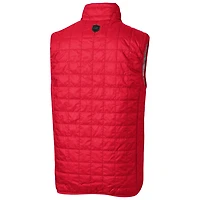 Doudoune zippée intégrale Cutter & Buck Red Ole Miss Rebels, logo principal de l'équipe Rainier PrimaLoft Eco