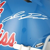 Jaxson Dart Ole Miss Rebels Autographed Riddell Powder Blue Speed Authentic Helmet