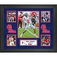 Collage encadré de 5 photos des Ole Miss Rebels de Matt Corral