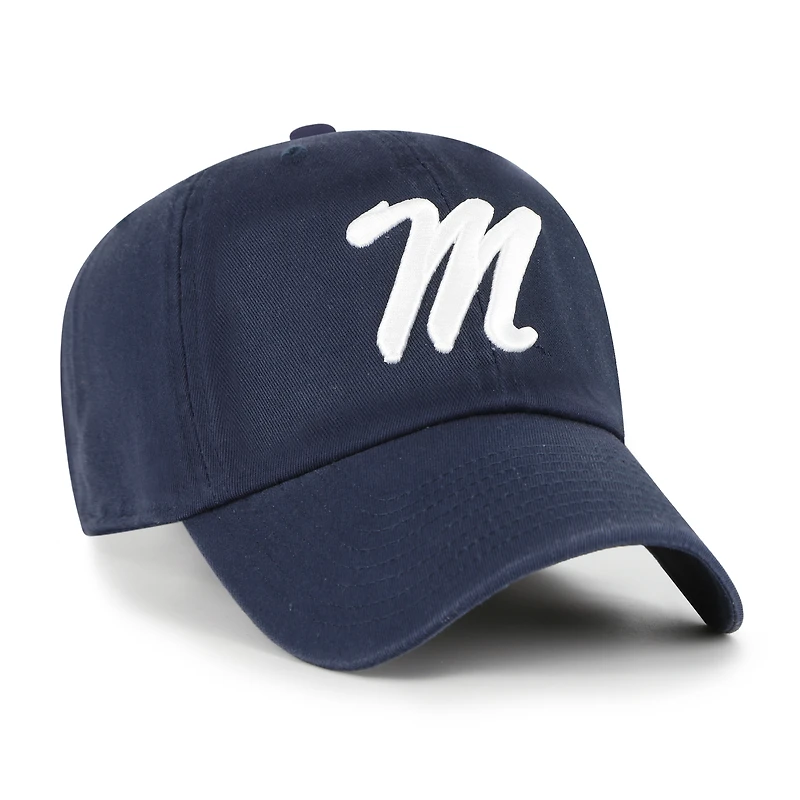 Men's '47 Navy Ole Miss Rebels Clean Up Adjustable Hat