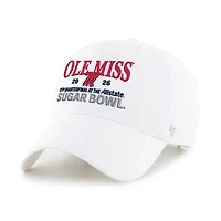 Men's '47 White Ole Miss Rebels College Football Playoff 2026 Sugar Bowl Clean Up Adjustable Hat