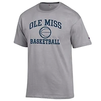 T-shirt de basketball pour homme, champion Heather Gray, Ole Miss Rebels