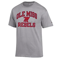Men's Champion Heather Gray Ole Miss Rebels High Motor T-Shirt