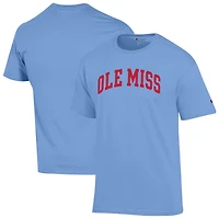 T-shirt Champion Powder Blue Ole Miss Rebels Basic Arch pour homme