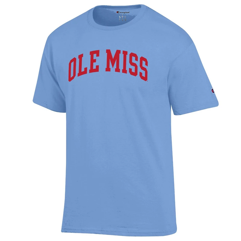 T-shirt Champion Powder Blue Ole Miss Rebels Basic Arch pour homme