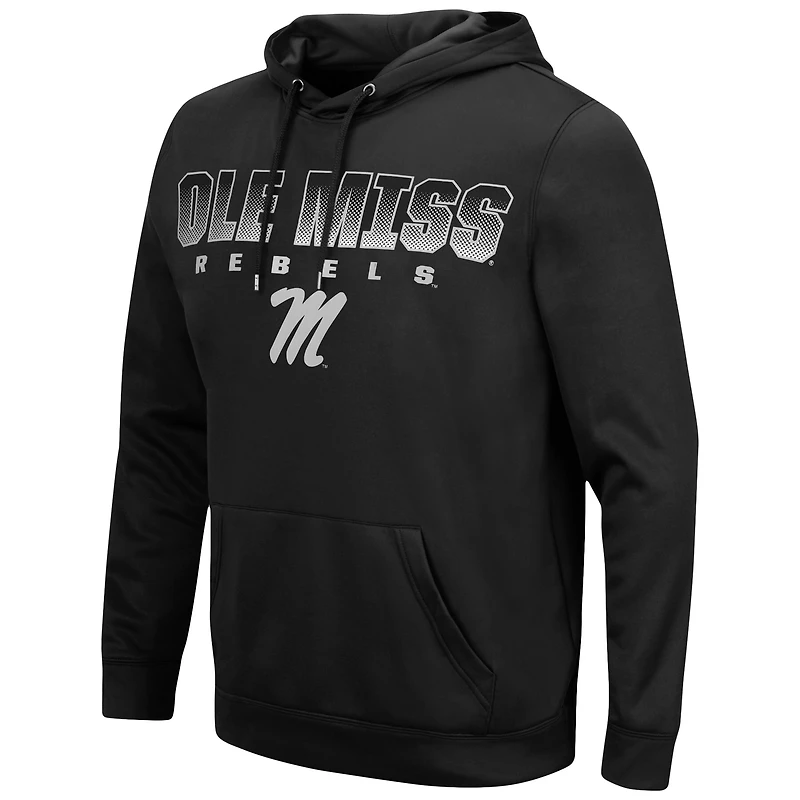 Sweat à capuche noir Colosseum Ole Miss Rebels Blackout 3.0 pour homme