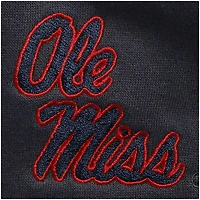 Men's Colosseum Charcoal Ole Miss Rebels Tortugas Logo Quarter-Zip Jacket