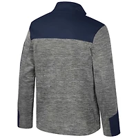 Men's Colosseum  Gray/Navy Ole Miss Rebels Guard Full-Zip Jacket