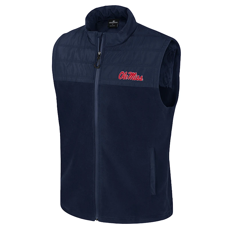 Gilet zippé bleu marine Colosseum Ole Miss Rebels Block The Sun pour homme
