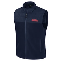 Gilet zippé bleu marine Colosseum Ole Miss Rebels Block The Sun pour homme