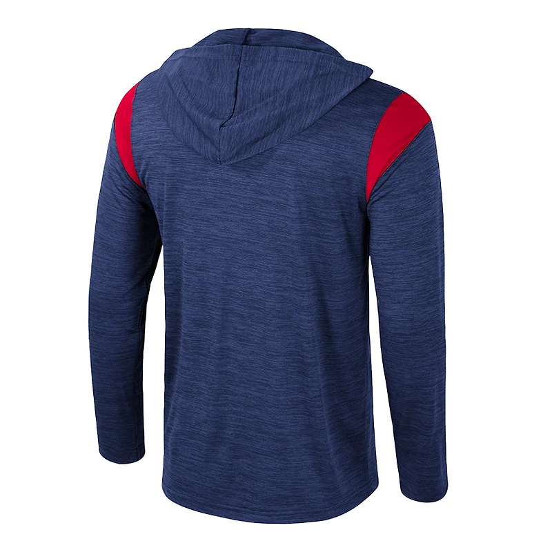 Coupe-vent à demi-zip Colosseum Navy Ole Miss Rebels Dozer pour homme
