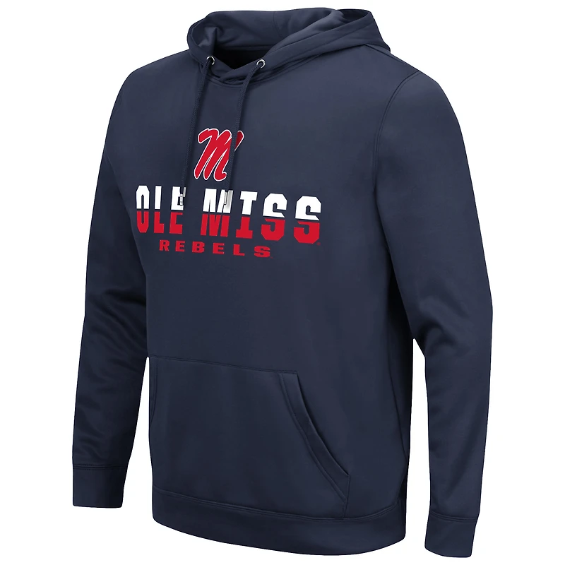 Men's Colosseum Navy Ole Miss Rebels Lantern Pullover Hoodie
