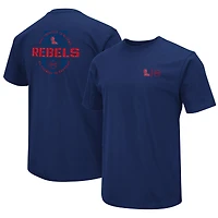 Colosseum Navy Ole Miss Rebels OHT T-shirt d'appréciation militaire pour homme