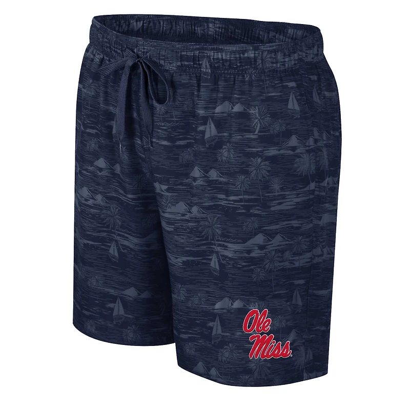 Short de bain Colosseum bleu marine Ole Miss Rebels Ozark pour hommes
