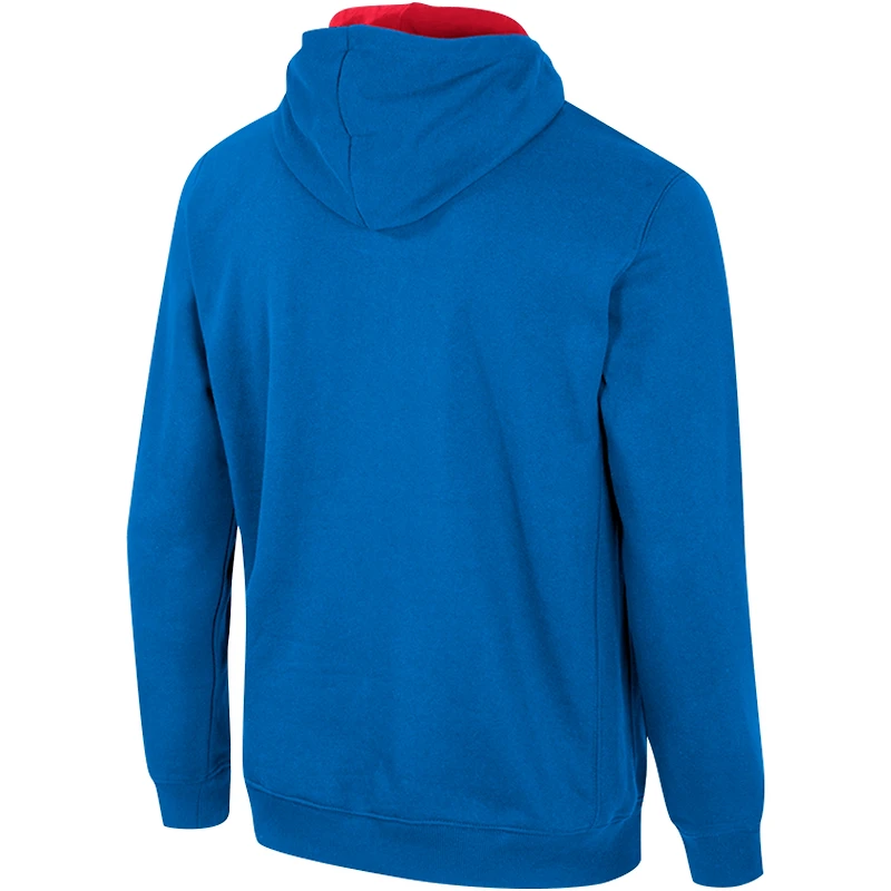 Sweat à capuche demi-zip Colosseum Powder Blue Ole Miss Rebels pour hommes