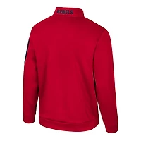 Veste polaire à fermeture éclair quart de tour Ole Miss Rebels Mainframe pour homme, coloris rouge Colosseum
