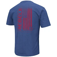 Men's Colosseum Royal Ole Miss Rebels OHT Military Appreciation Flag 2.0 T-Shirt