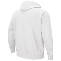 Sweat à capuche Colosseum blanc pour homme avec logo Ole Miss Rebels et arche