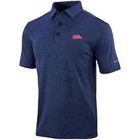 Polo Omni-Wick Set II bleu marine pour homme des Ole Miss Rebels de Columbia