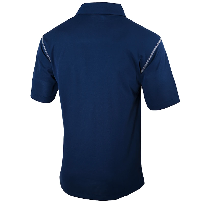 Polo Columbia bleu marine Ole Miss Rebels Omni-Wick Shotgun pour homme
