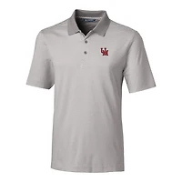 Polo extensible à rayures ton sur Forge pour homme, gris, Cutter & Buck, Ole Miss Rebels, grandes tailles