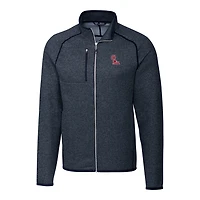 Veste zippée complète pour homme, bleu marine, Cutter & Buck, Ole Miss Rebels Mainsail