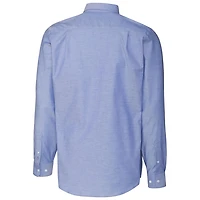 Men's Cutter & Buck Powder Blue Ole Miss Rebels Vault Stretch Oxford Long Sleeve Button-Down Shirt