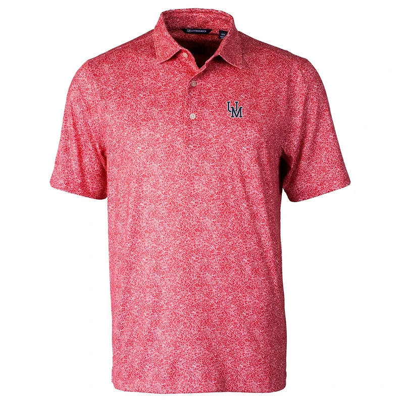 Polo extensible Pike Constellation rouge Cutter & Buck pour homme des Rebels d'Ole Miss