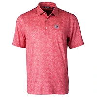 Polo extensible Pike Constellation rouge Cutter & Buck pour homme des Rebels d'Ole Miss