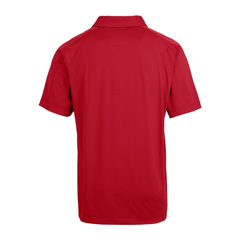 Men's Cutter & Buck Red Ole Miss Rebels Prospect Eco Textured Stretch Recycled Polo