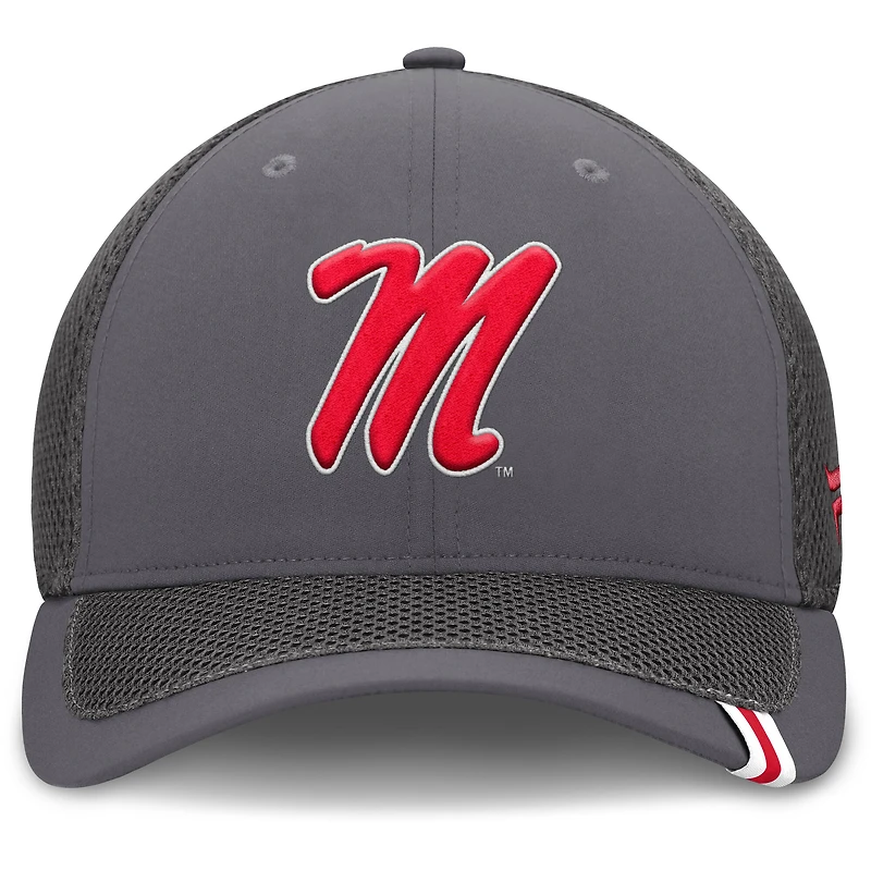 Men's Fanatics Gray Ole Miss Rebels Clincher Flex Hat
