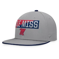 Casquette snapback grise Ole Miss Rebels Duo pour homme
