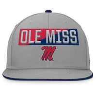 Casquette snapback grise Ole Miss Rebels Duo pour homme