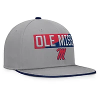 Casquette snapback grise Ole Miss Rebels Duo pour homme