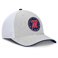 Casquette Fanatics Heather Grey Ole Miss Rebels Trigger Flex pour homme