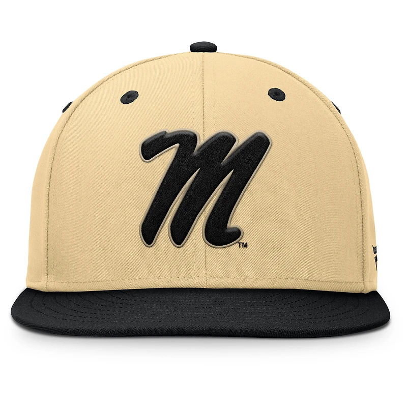 Men's Fanatics Khaki/Black Ole Miss Rebels Balance Fitted Hat