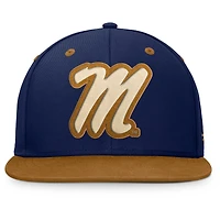 Men's Fanatics Navy/Brown Ole Miss Rebels NoBo Fitted Hat