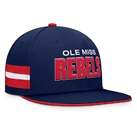 Men's Fanatics  Navy Ole Miss Rebels Pick Off Fitted Hat