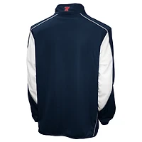Veste zippée quart de tour Flex Thermatec bleu marine Ole Miss Rebels pour homme