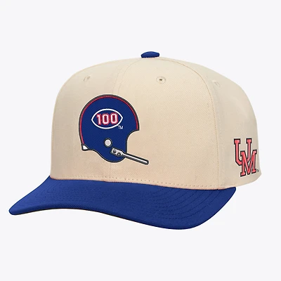Men's Mitchell & Ness Cream/Navy Ole Miss Rebels Two-Tone Pro Crown Adjustable Hat