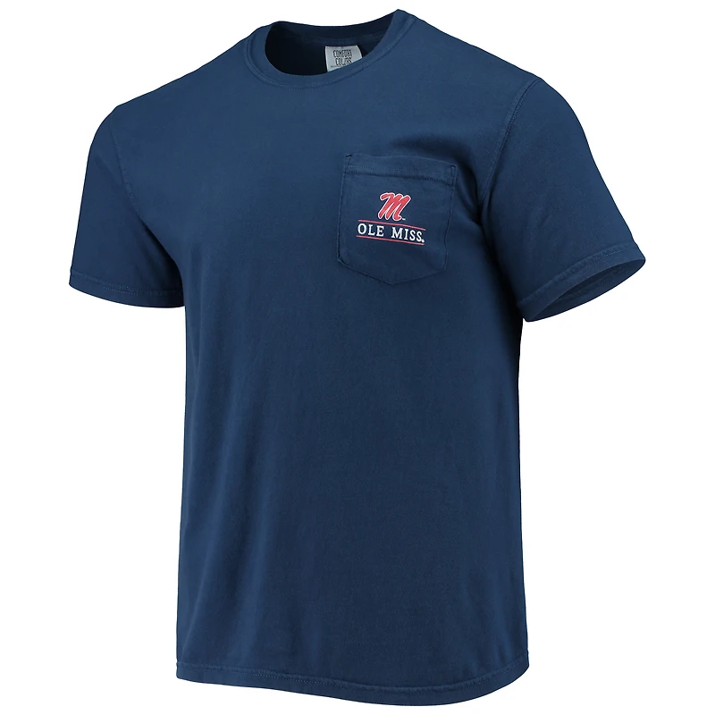 Men's Navy Ole Miss Rebels Campus Americana T-Shirt