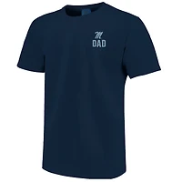 T-shirt homme bleu marine Ole Miss Rebels avec logo mascotte pour la fête des pères