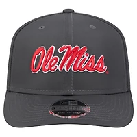 Men's New Era Charcoal Ole Miss Rebels 9SEVENTY Stretch-Snap Hat