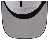 Men's New Era White/Navy Ole Miss Rebels Arch Two-Tone Rope 9FORTY A-Frame M-Crown Adjustable Hat