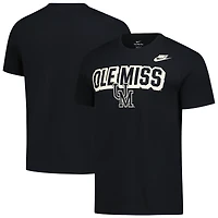 T-shirt Nike noir Ole Miss Rebels Fashion Team Bold pour homme