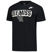 Men's Nike Black Ole Miss Rebels Fashion Team Bold T-Shirt